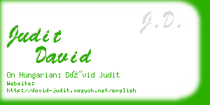 judit david business card